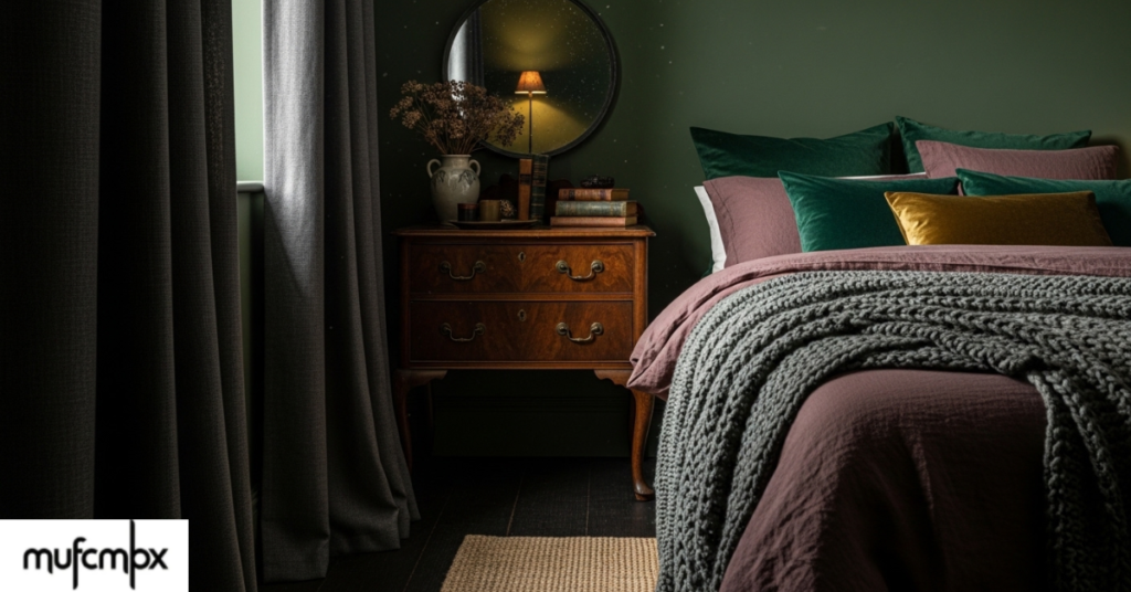 dark cottagecore bedroom
