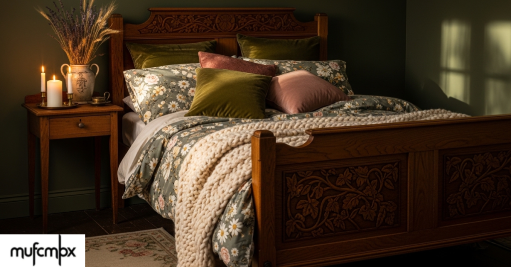dark cottagecore bedroom
